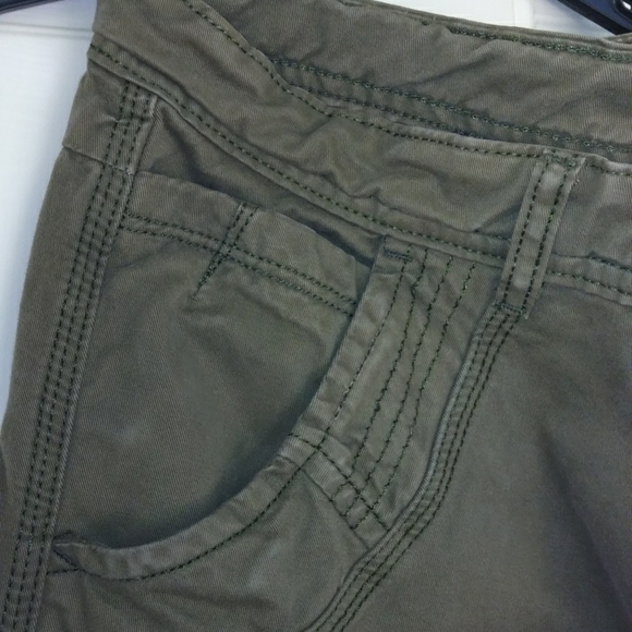 Olive drab cargo jeans pants - Picture 3 of 3